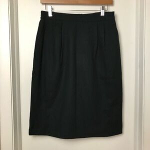 ✨✨5/$10✨✨Sag Harbor 100% Pure New Wool Skirt Fully Lined Black Women's Size 12